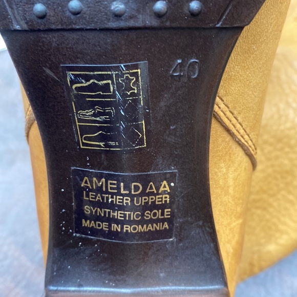 Ameldaa genuine leather knee high boots - Picture 5 of 7